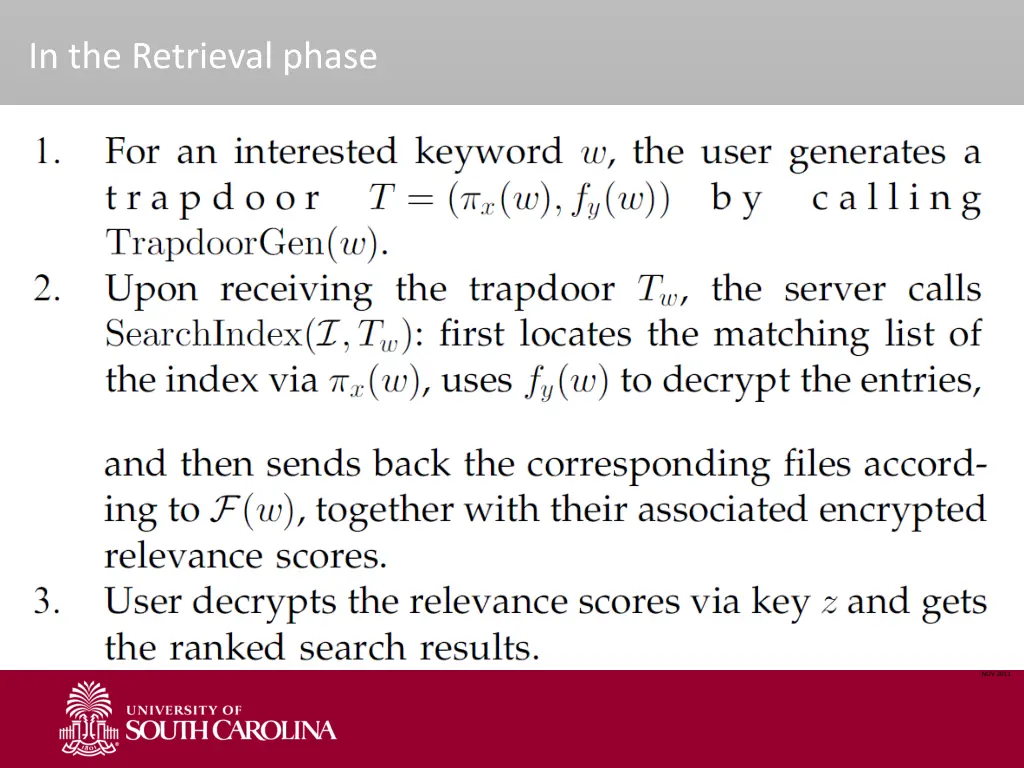 in the retrieval phase