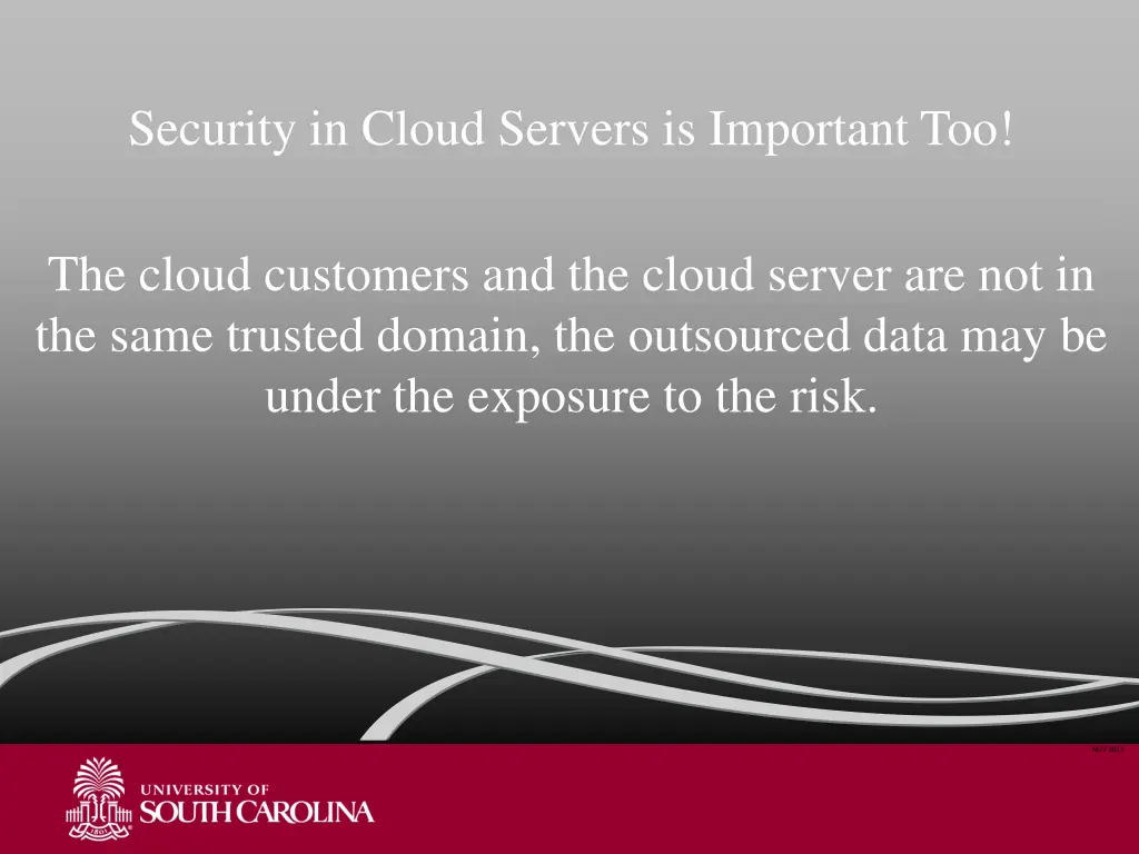 security in cloud servers is important too