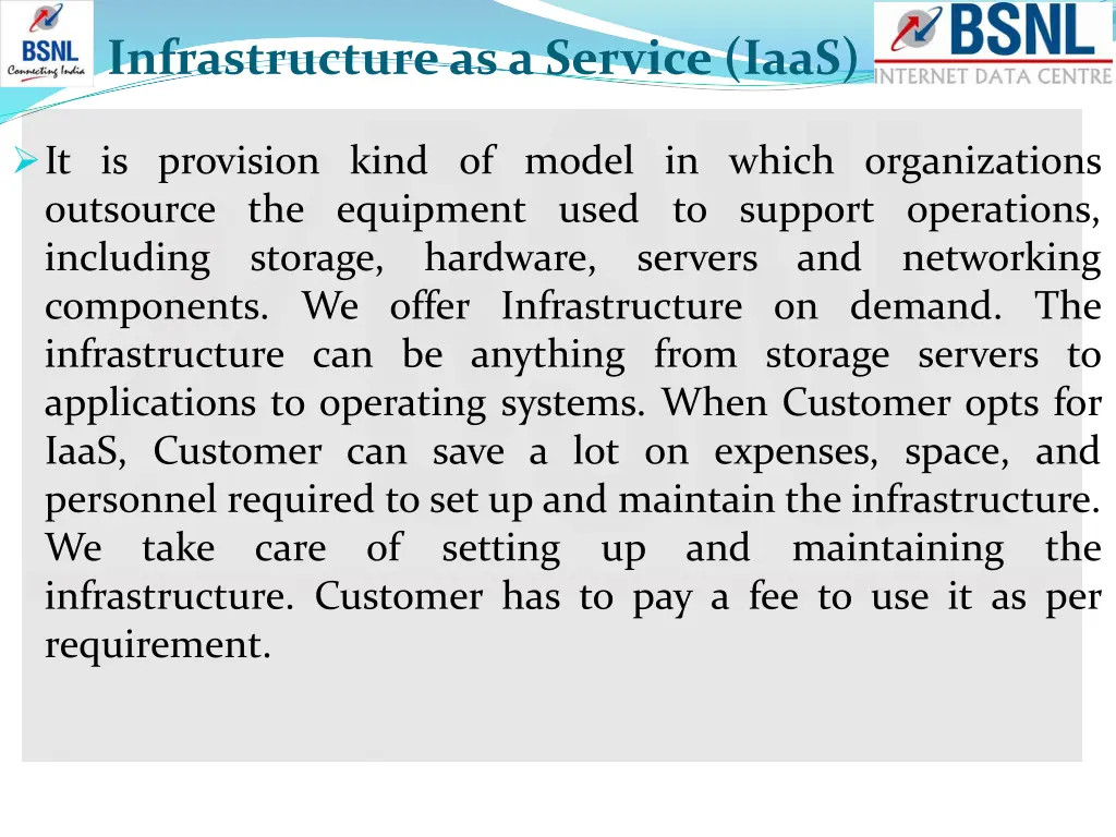 infrastructure as a service iaas