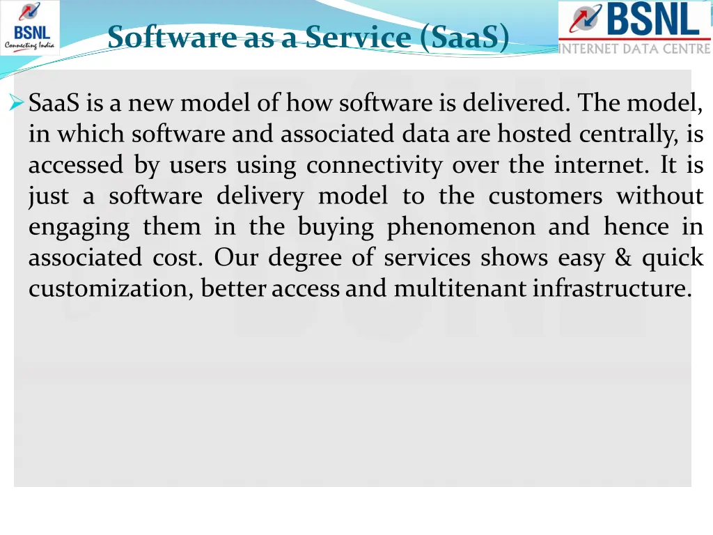 software as a service saas