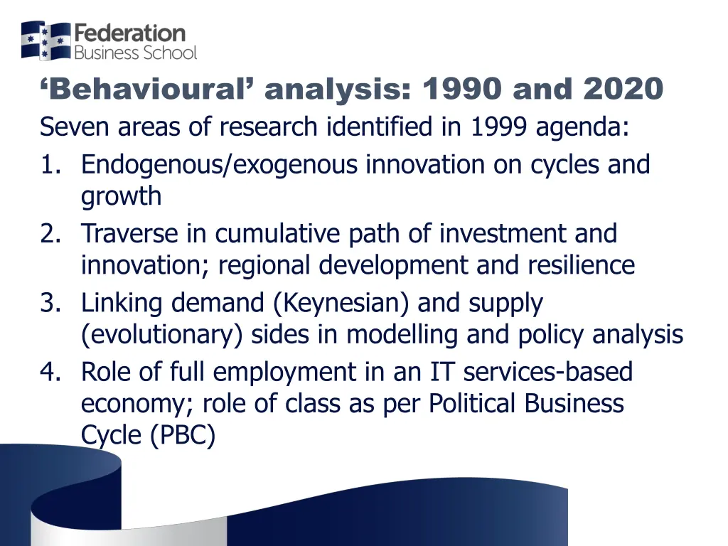 behavioural analysis 1990 and 2020 2