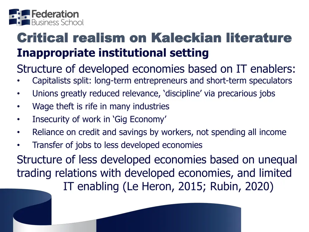 critical realism on critical realism on kaleckian 2