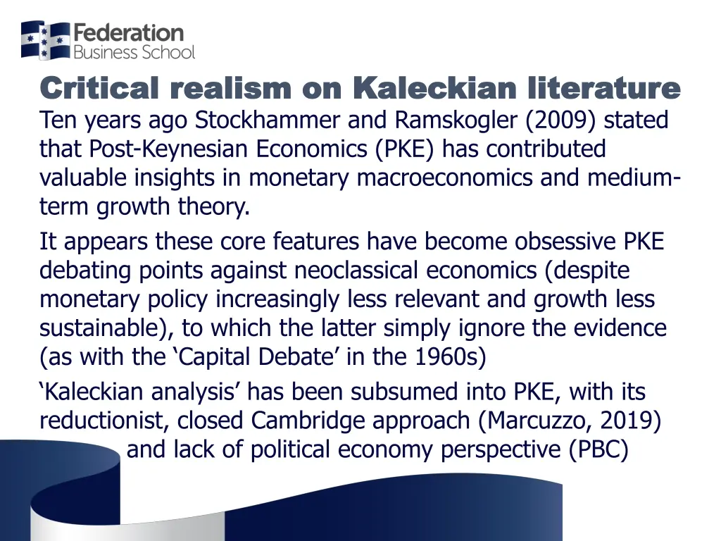 critical realism on critical realism on kaleckian 3