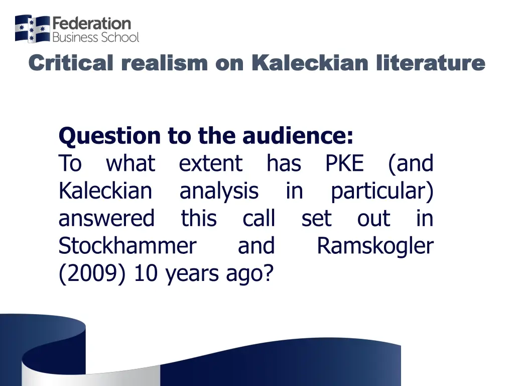 critical realism on critical realism on kaleckian 5