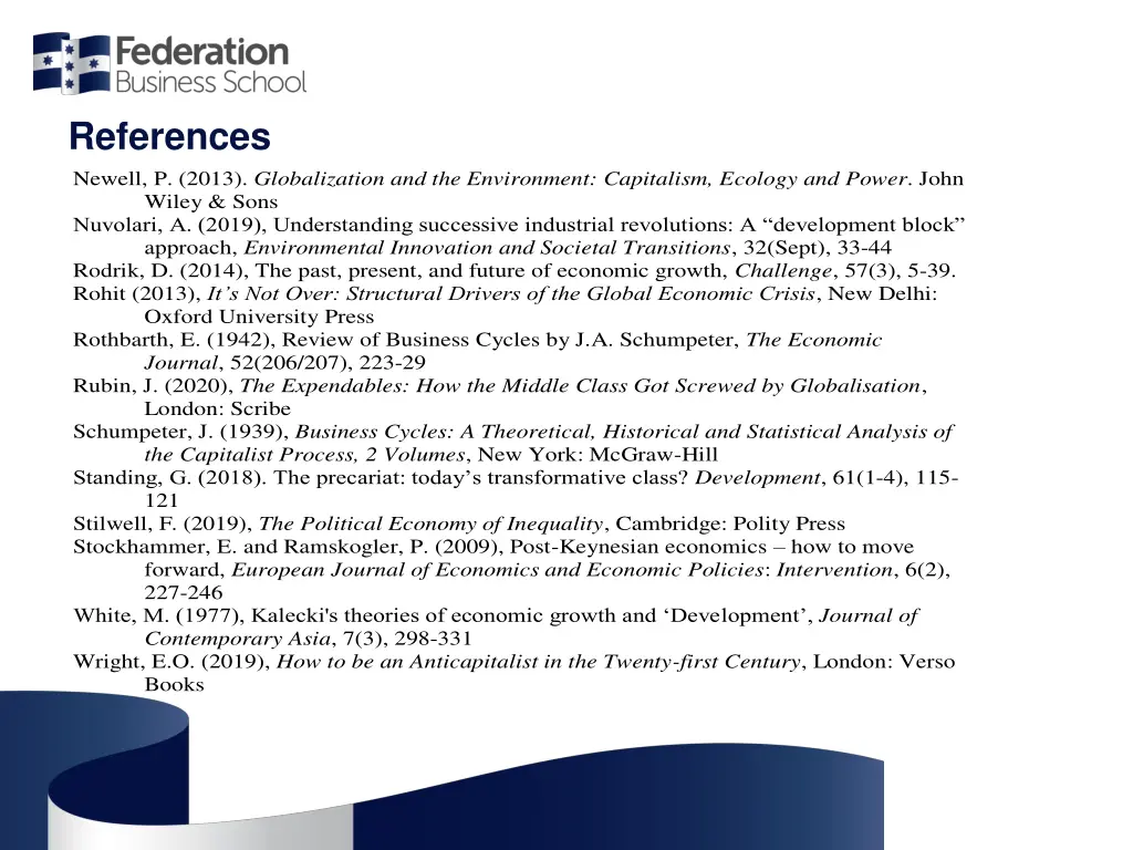 references newell p 2013 globalization
