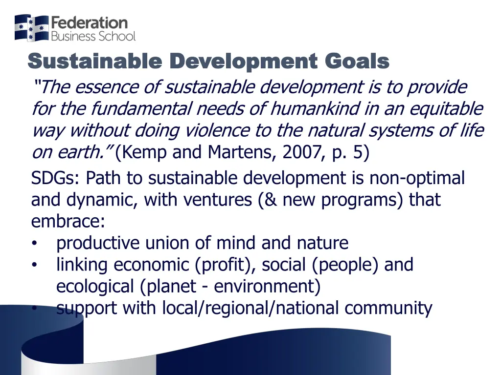 sustainable development goals sustainable
