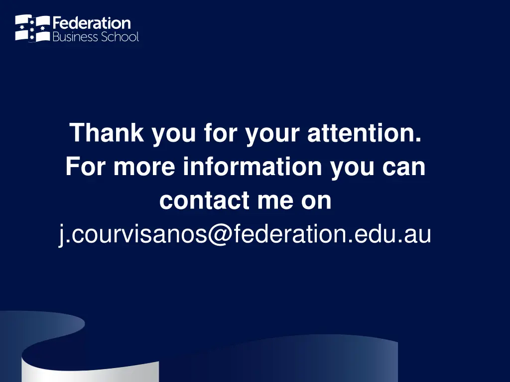 thank you for your attention for more information