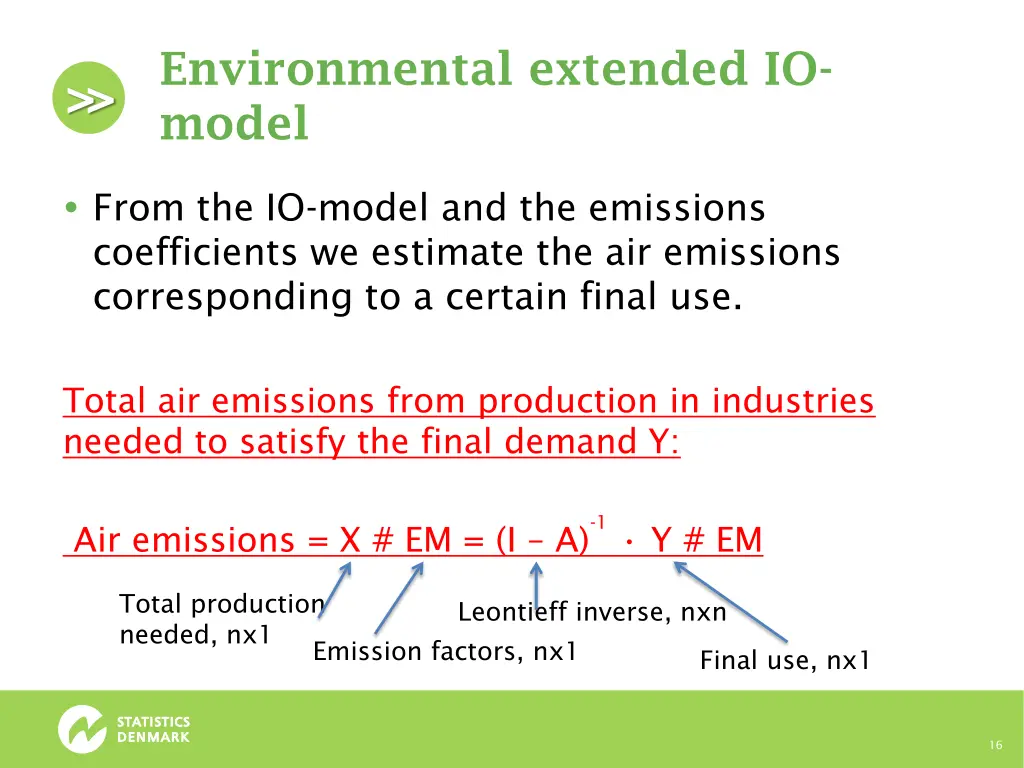 environmental extended io model