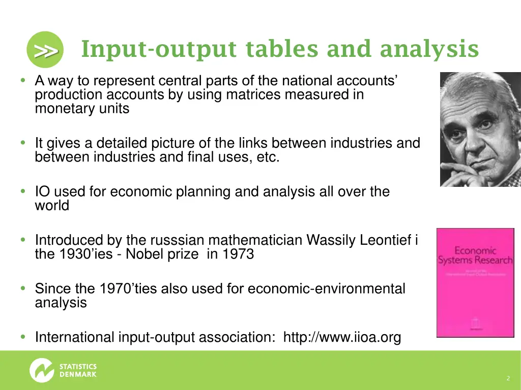 input output tables and analysis