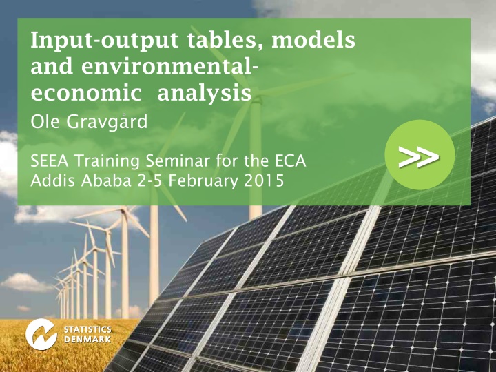 input output tables models and environmental