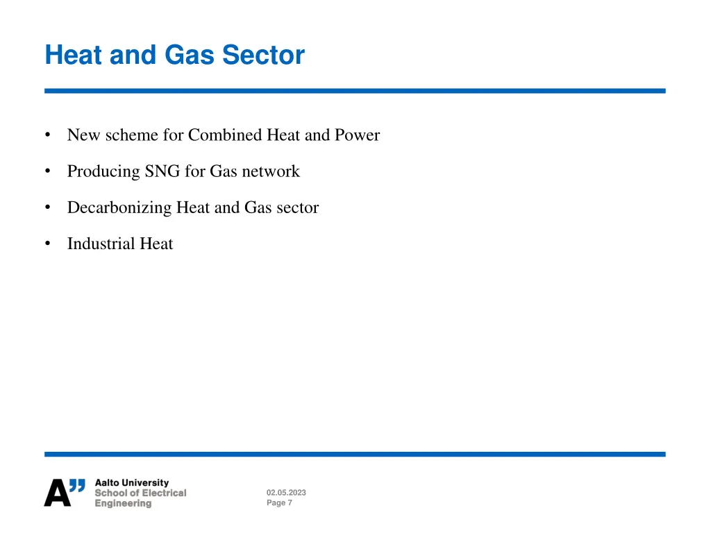 heat and gas sector