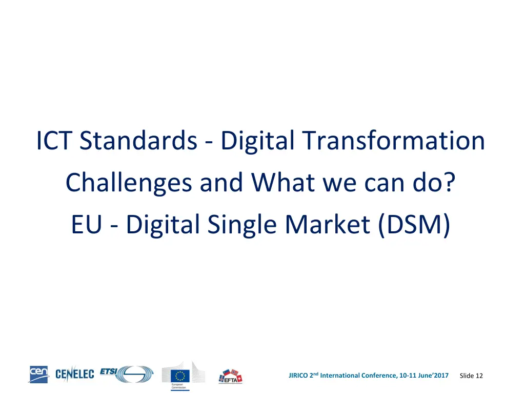 ict standards digital transformation challenges