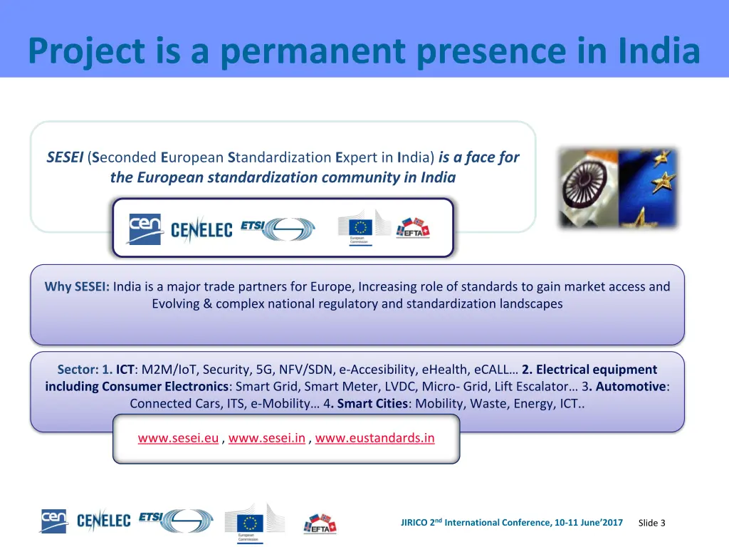project is a permanent presence in india
