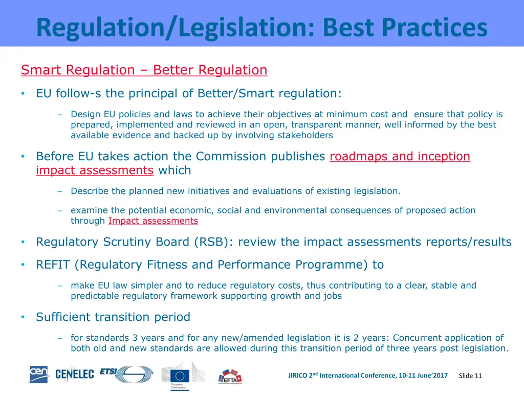 regulation legislation best practices