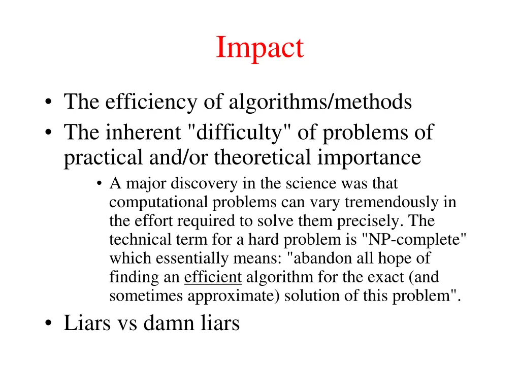 impact