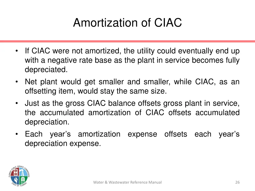 amortization of ciac