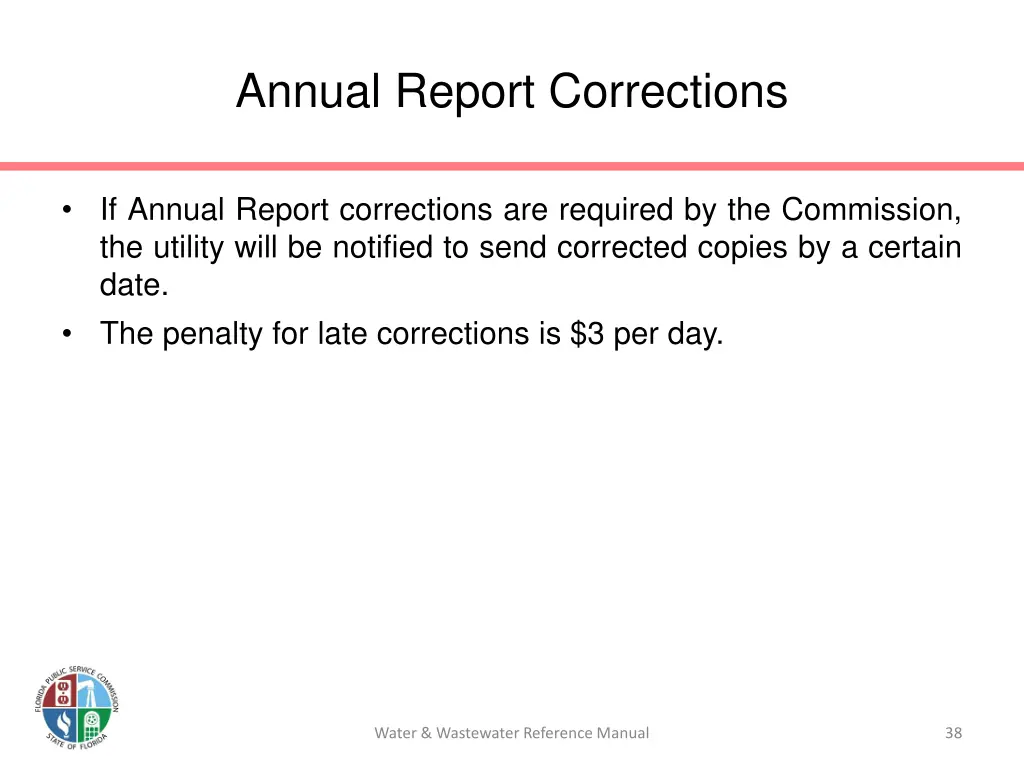 annual report corrections