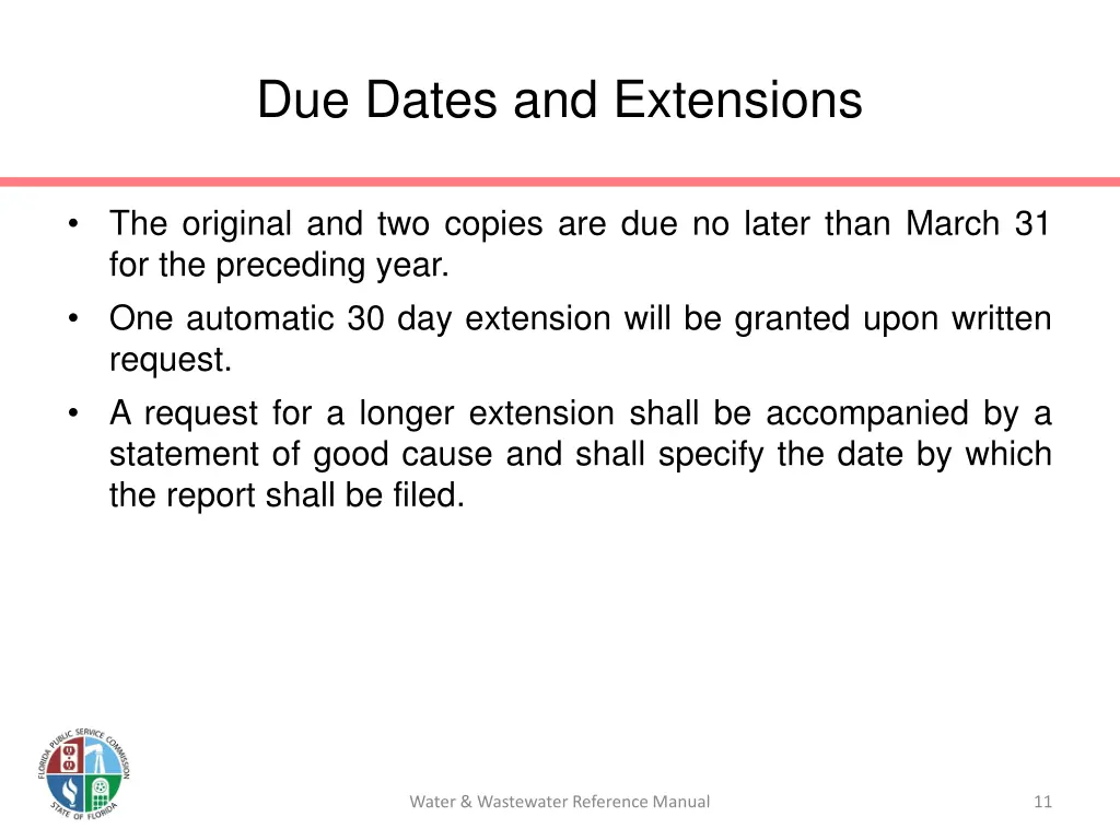 due dates and extensions