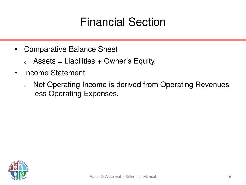 financial section