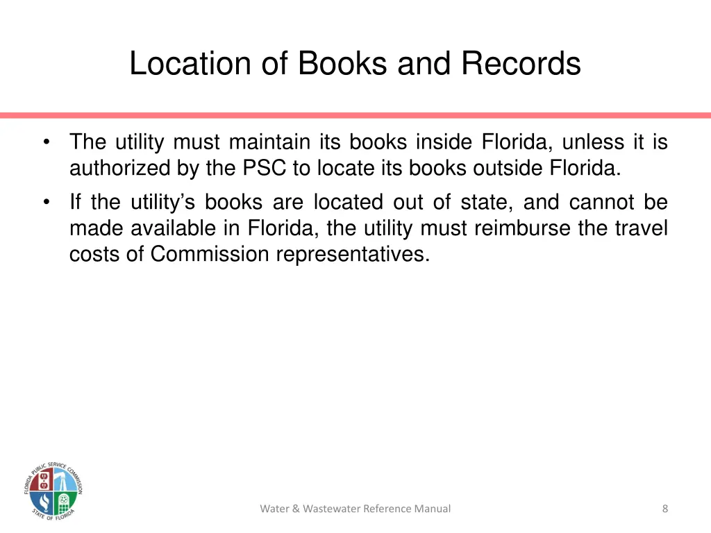 location of books and records