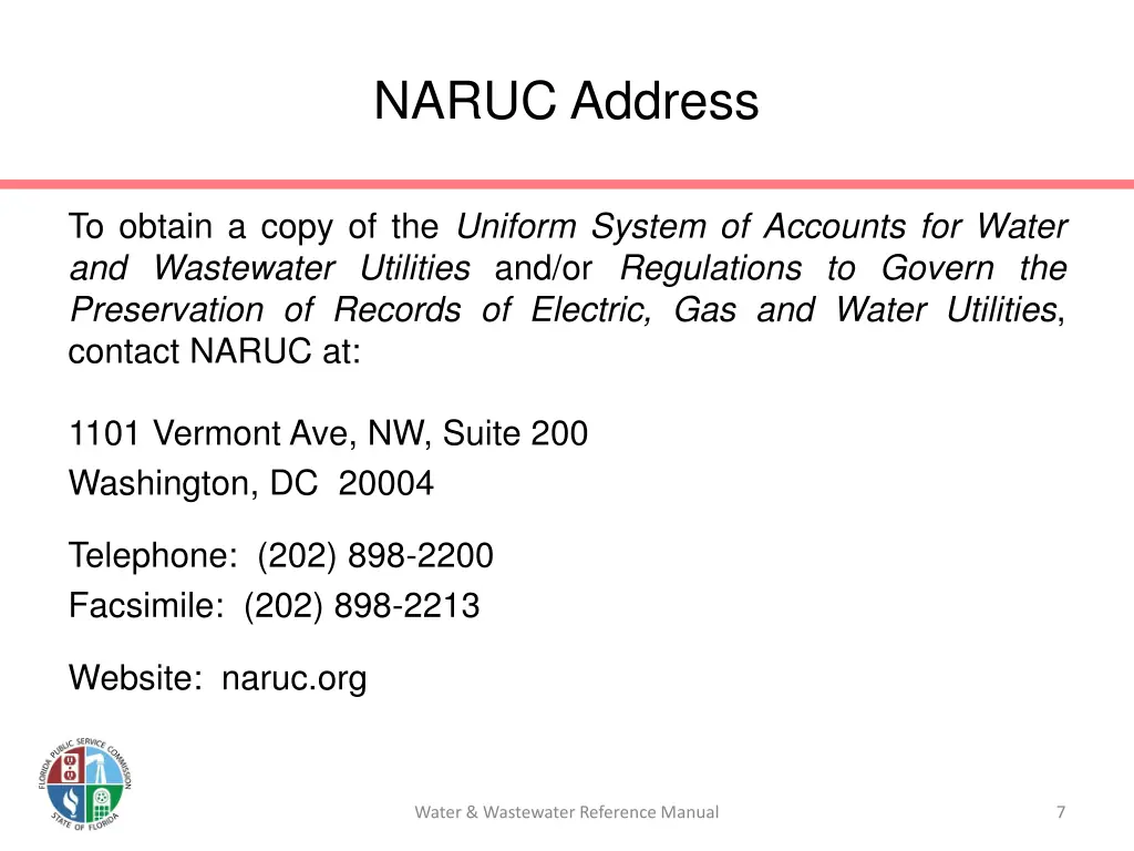 naruc address
