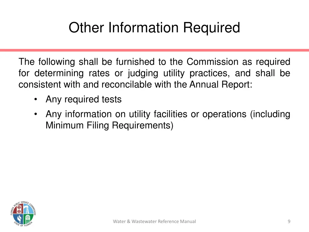 other information required