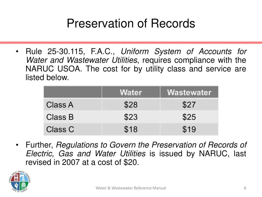 preservation of records