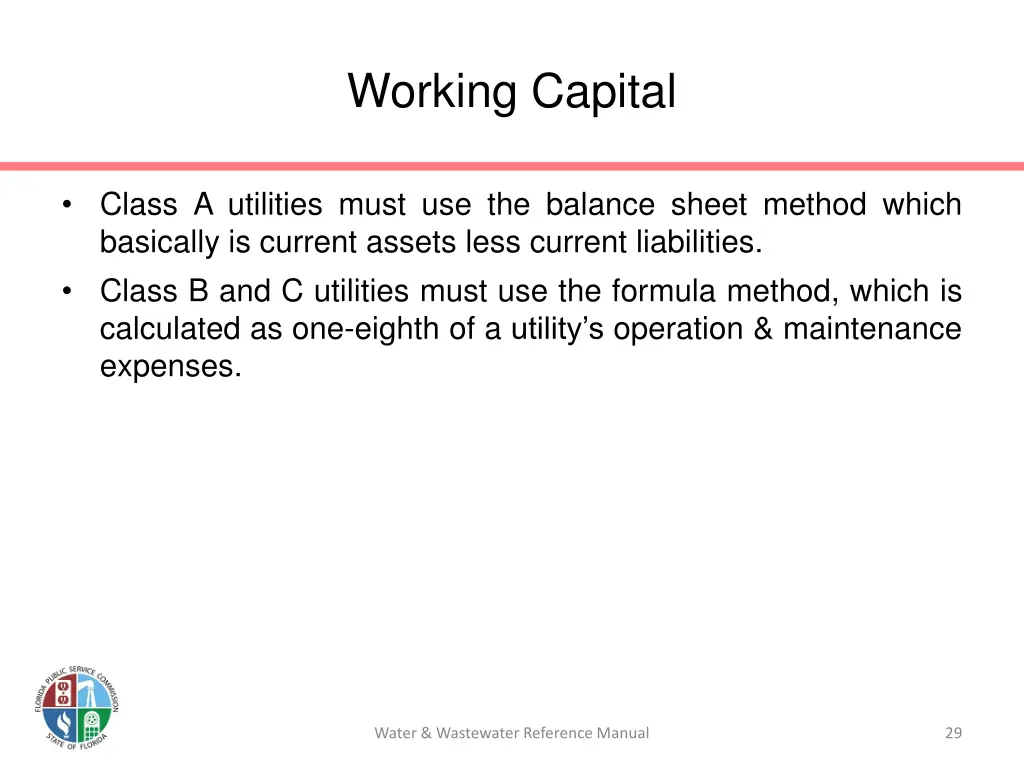 working capital