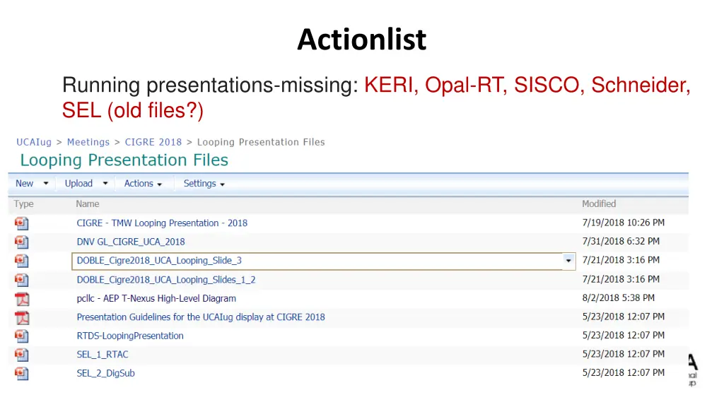 actionlist