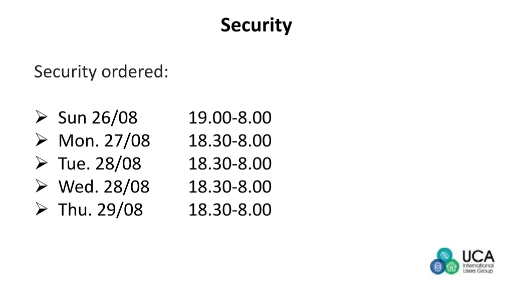 security