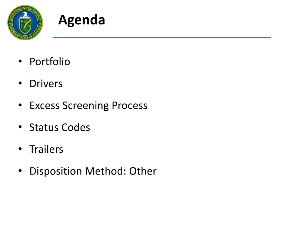agenda