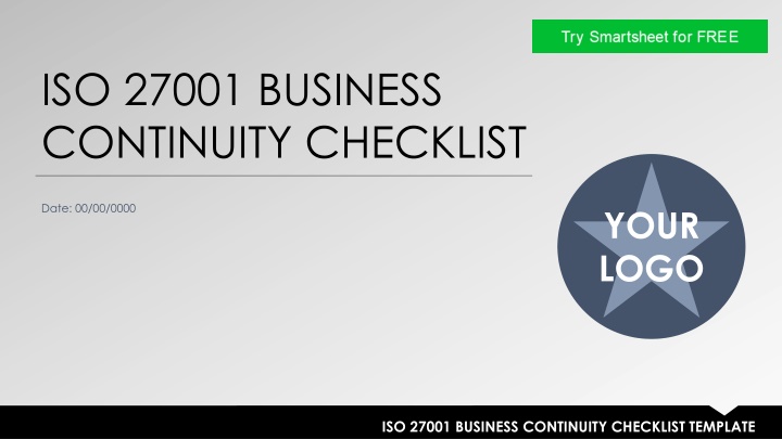 iso 27001 business continuity checklist