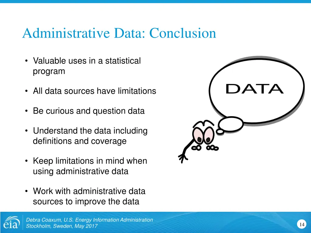 administrative data conclusion