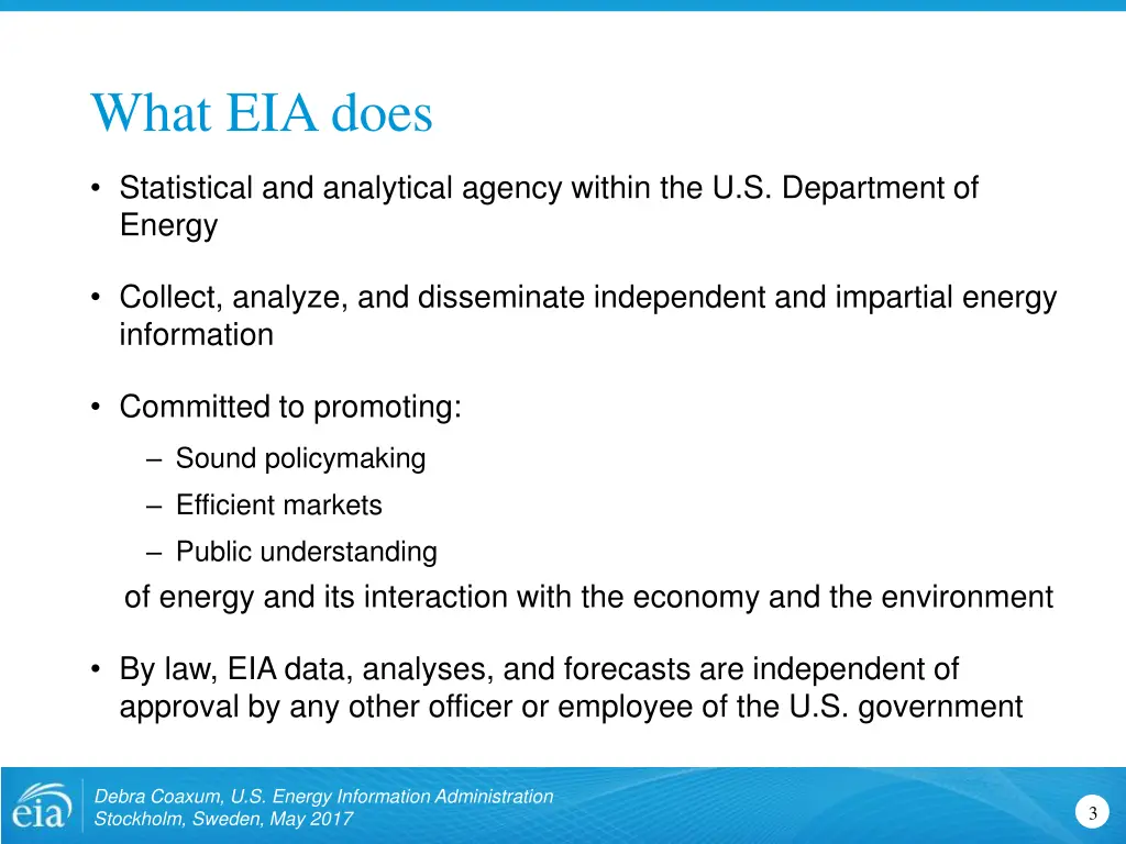 what eia does