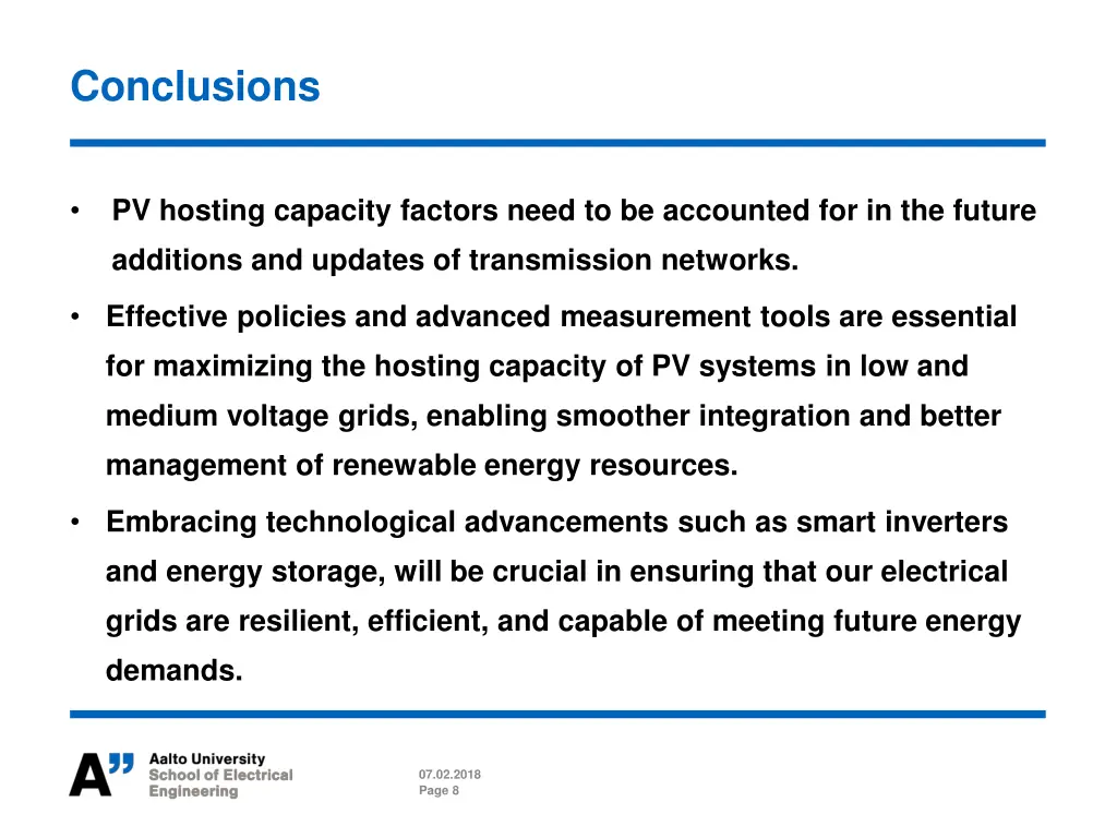 conclusions