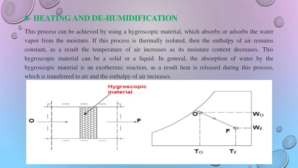 6 heating and de humidification