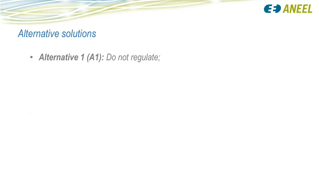 alternative solutions