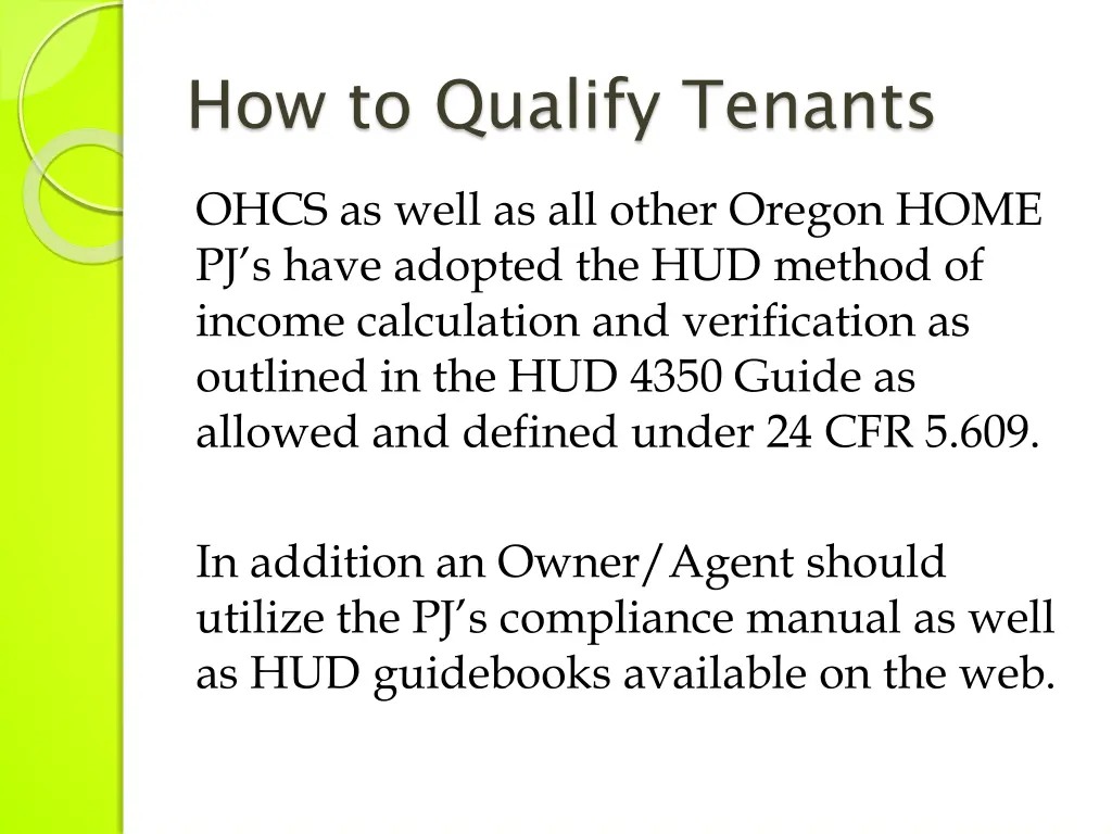 how to qualify tenants
