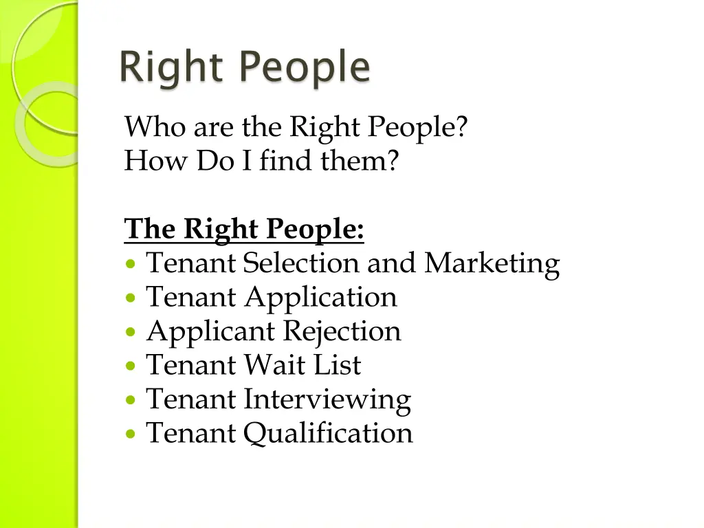 right people