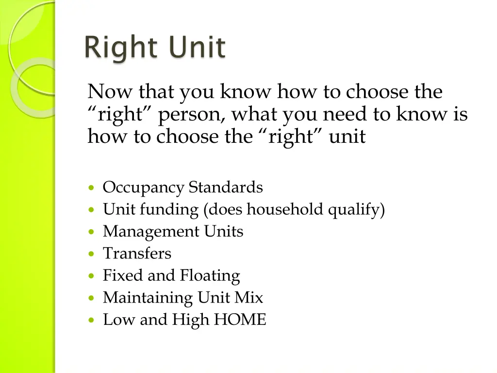 right unit