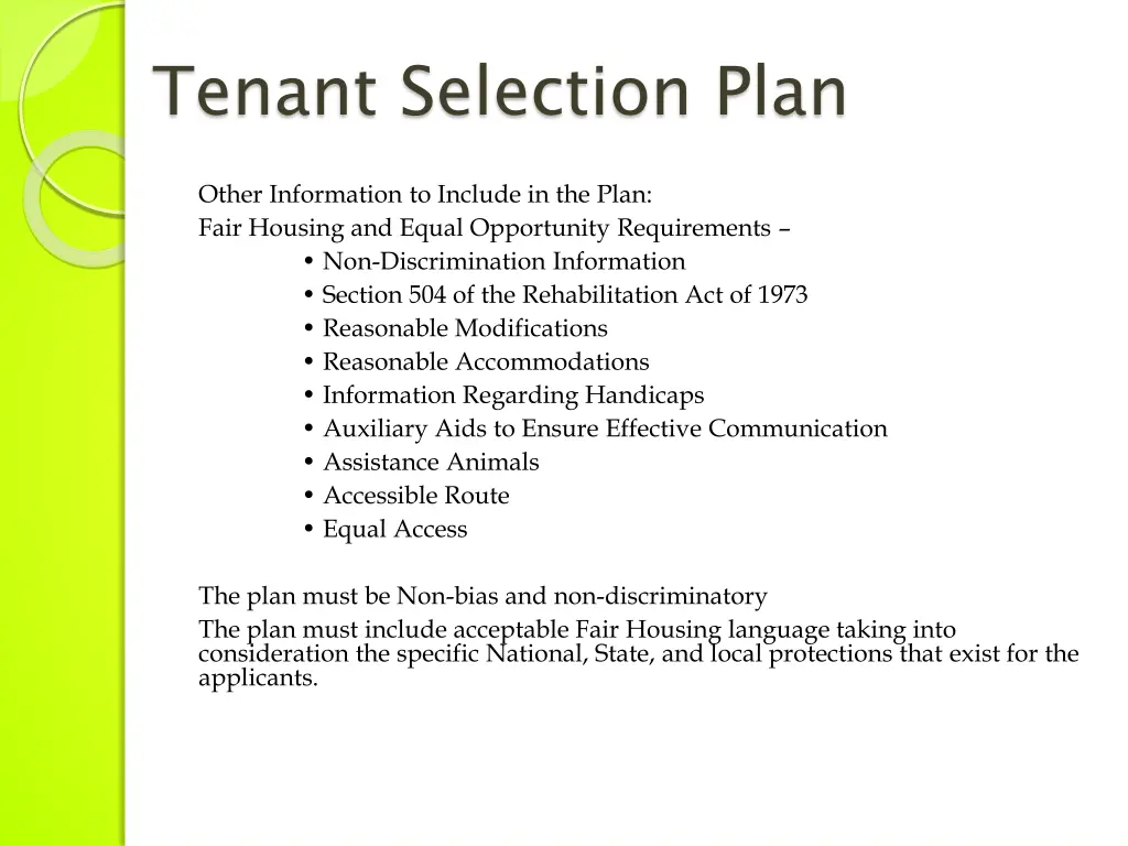 tenant selection plan 2