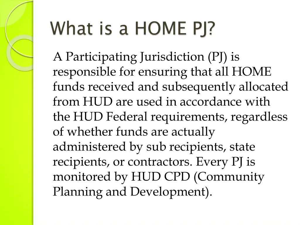 what is a home pj
