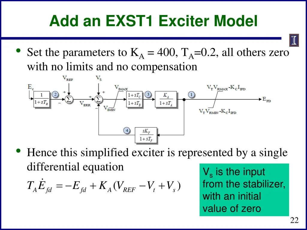add an exst1 exciter model