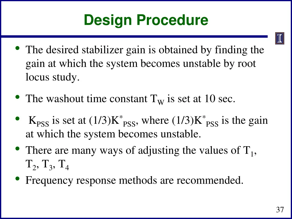 design procedure