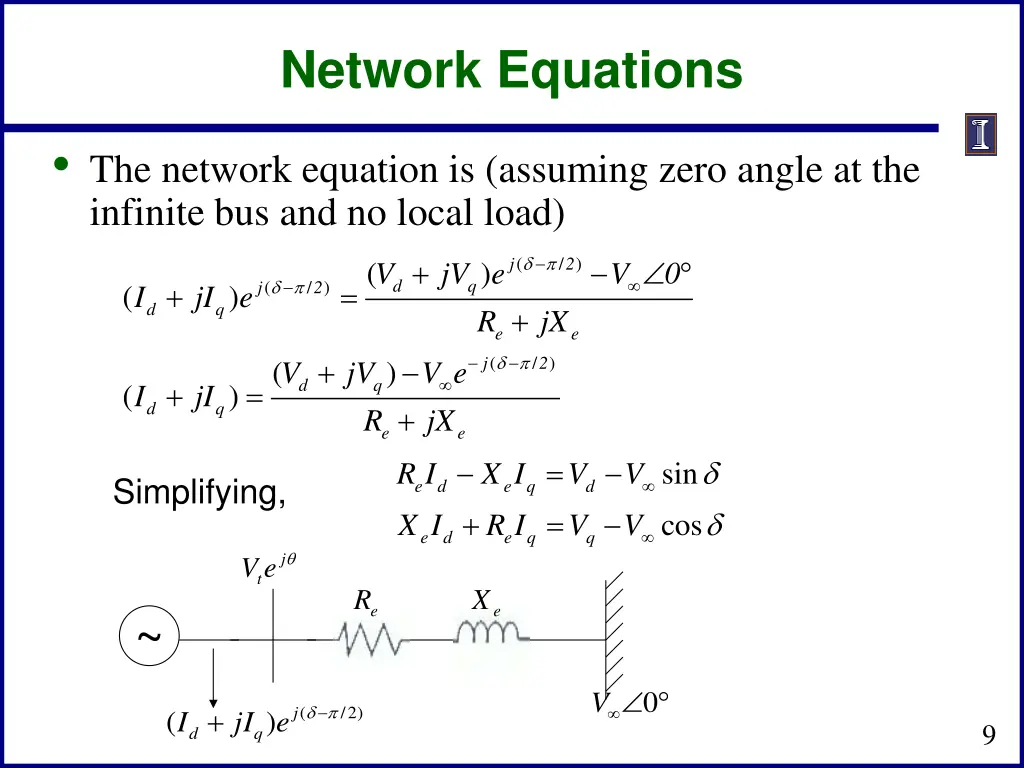 network equations