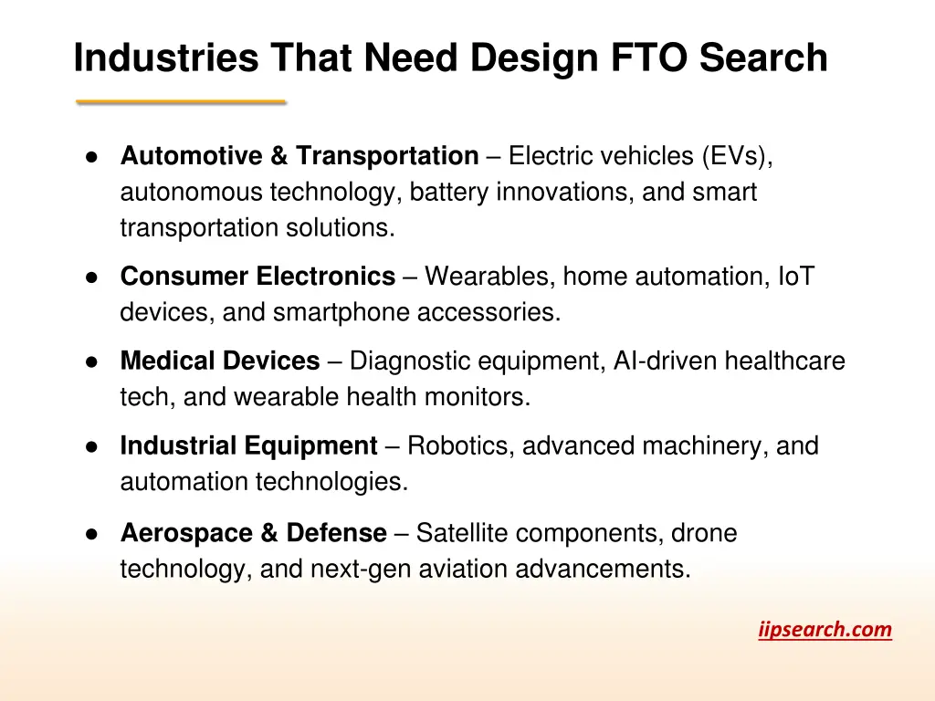industries that need design fto search