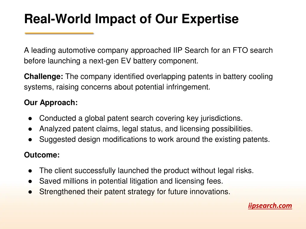 real world impact of our expertise