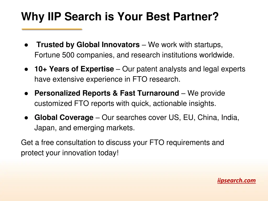 why iip search is your best partner