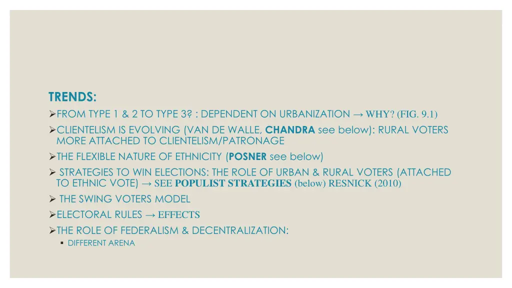 trends from type 1 2 to type 3 dependent