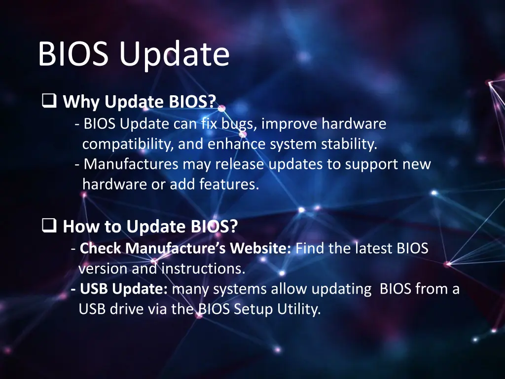 bios update